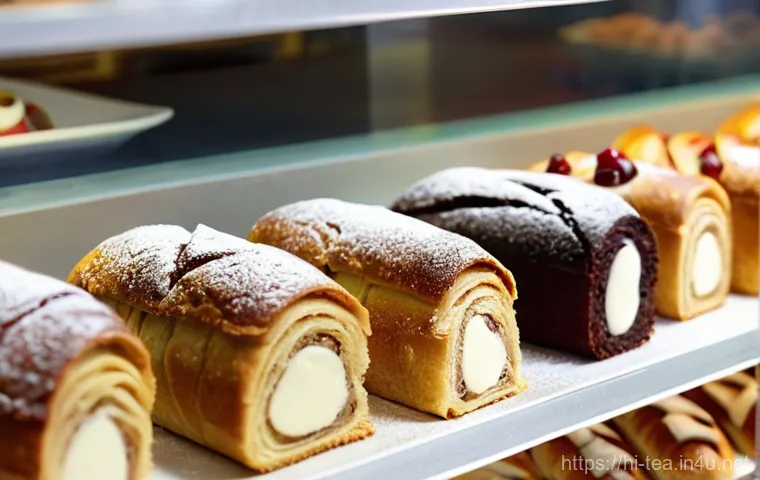 다과와 독일 베이커리 - **A Vibrant, Health-Conscious German Bakery Display:**
A beautifully arranged display inside a m...