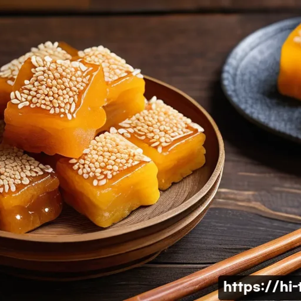한국 전통 다과 - A vibrant and detailed close-up of traditional Korean sweets ("yakkwa" and "tok") displayed elegantl...